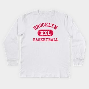 Brooklyn Basketball III Kids Long Sleeve T-Shirt